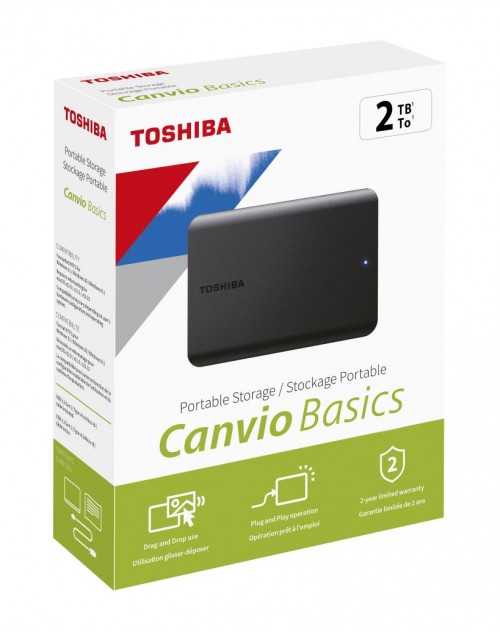 2TB CANVIO BASICS 2.5&quot; USB3.2 G1 TOSHIBA HDTB520EK3AA