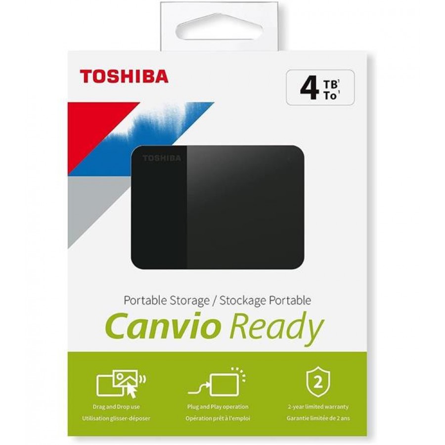 4TB CANVIO READY 2.5&quot; USB3.2 TOSHIBA HDTP340EK3CA