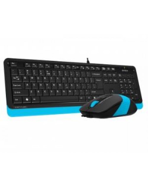 A4 TECH F1010 Q USB MAVİ TR MM KLAVYE+OPTİK MOUSE