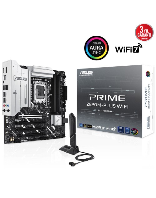 ASUS PRIME Z890M-PLUS WIFI DDR5 3XM2 USB3.2 RGB LAN mATX