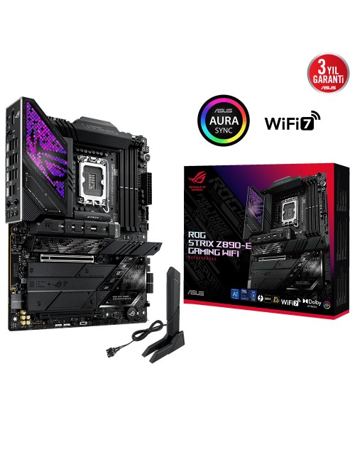 ASUS ROG STRIX Z890-E GAMING WIFI DDR5 7XM2 USB3.2 RGB LAN ATX