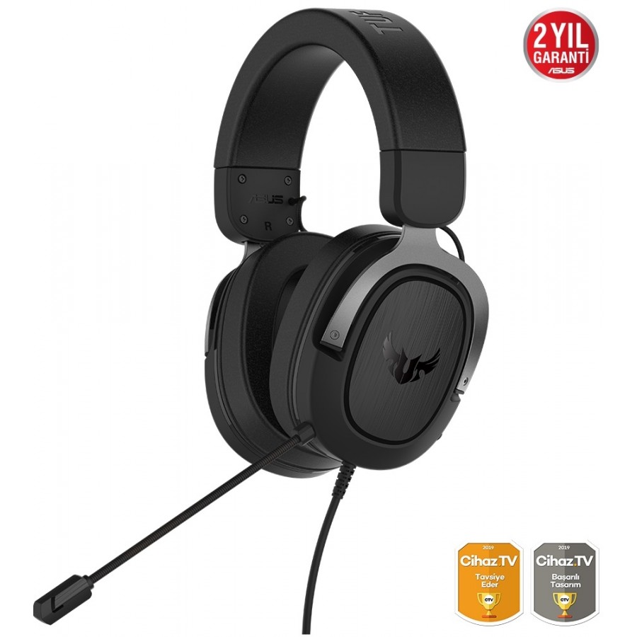 ASUS TUF GAMING H3 GUN METAL 7.1 3.5MM KULAKLIK ASUS TUF GAMING H3 GUN METAL 7.1 3.5MM KULAKLIK