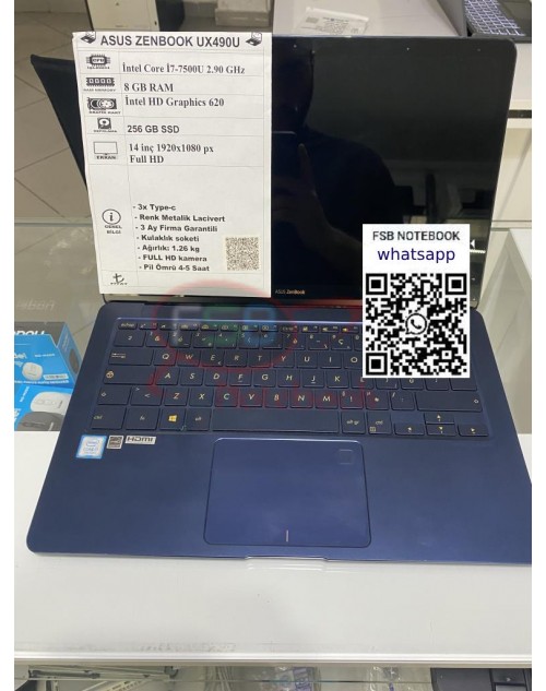 Asus Zenbook UX490U i7 7. Nesil 2. el Laptop
