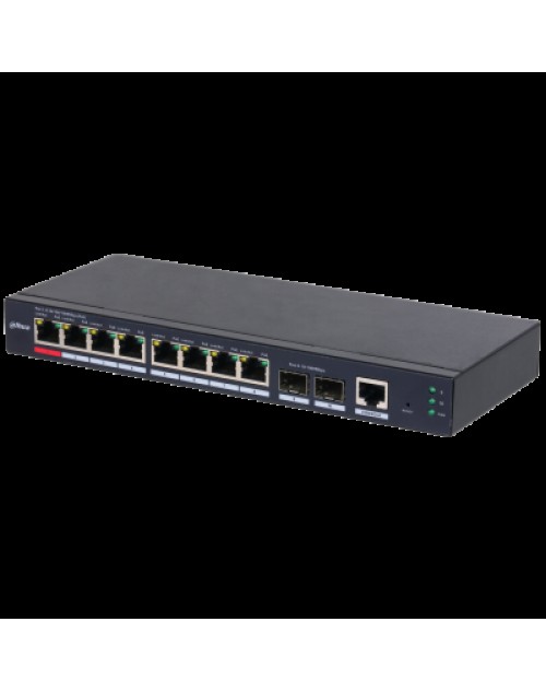 DAHUA S4210-8GT-110 8 PORT 8XGE-2XGE/SFP-1XGE YÖNETİLEBİLİR 110W POE SWİTCH