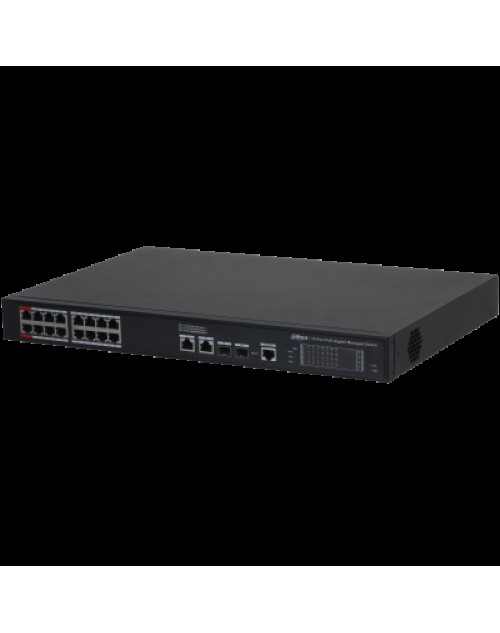 DAHUA S4220-16GT-240 16 PORT 16XGE-2XGE-2XGE/SFP YÖNETİLEBİLİR 240W POE SWİTCH