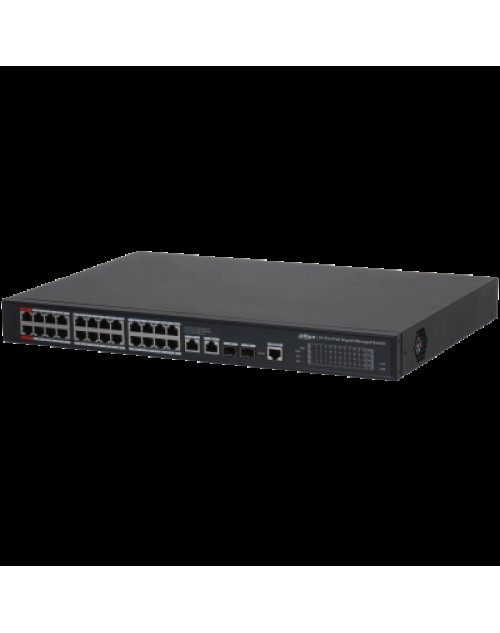 DAHUA S4228-24GT-360 24 PORT 24XGE-2XGE-2XGE/SFP YÖNETİLEBİLİR 360W POE SWİTCH