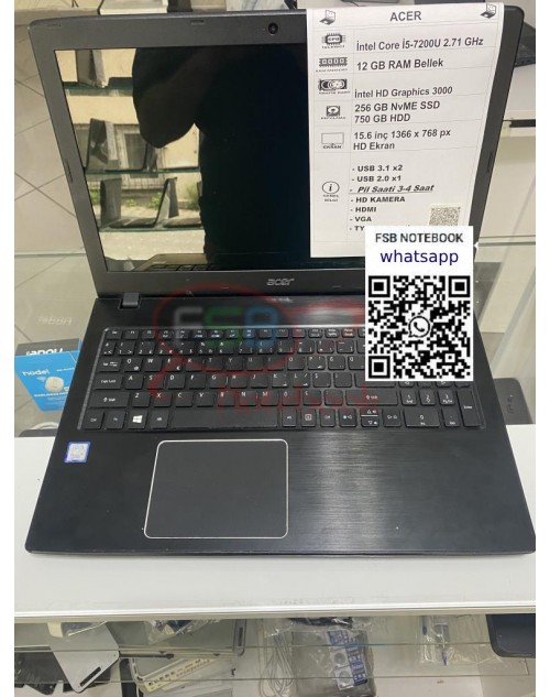 Acer Aspire E5-576 i5 7. Nesil 2. el Laptop