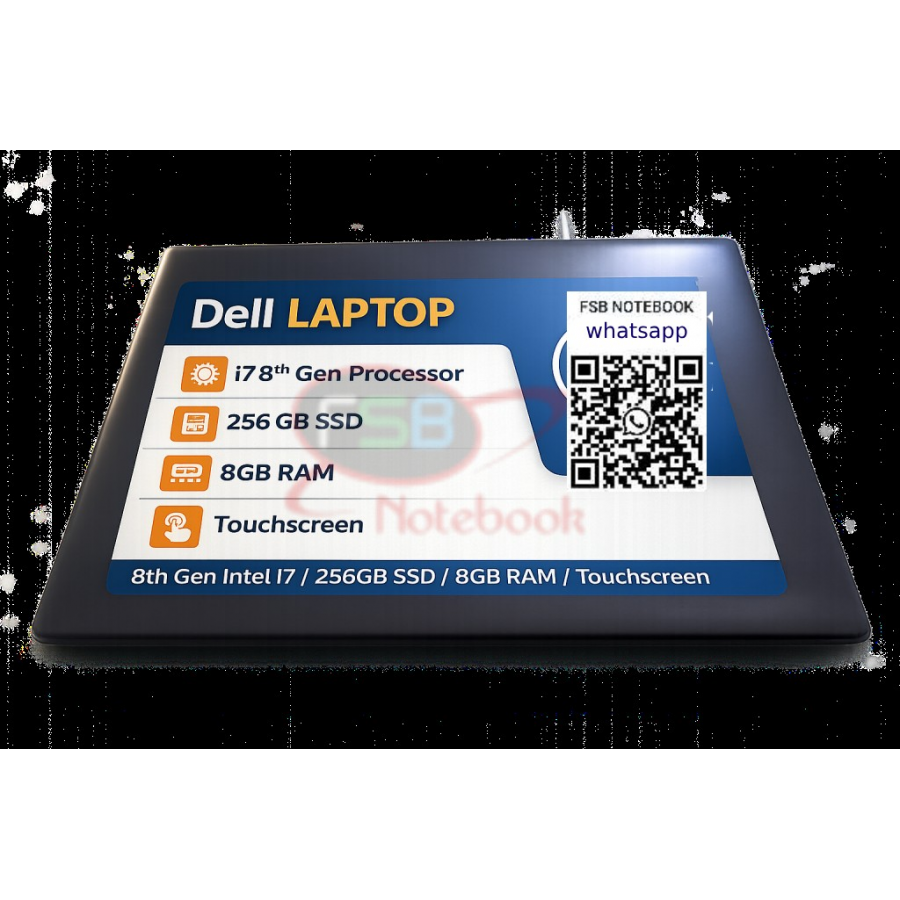Dell  İ7 8.NESİL İŞLEMCİLİ DOKUNMATİK  EKRANLI 2.EL LAPTOP 