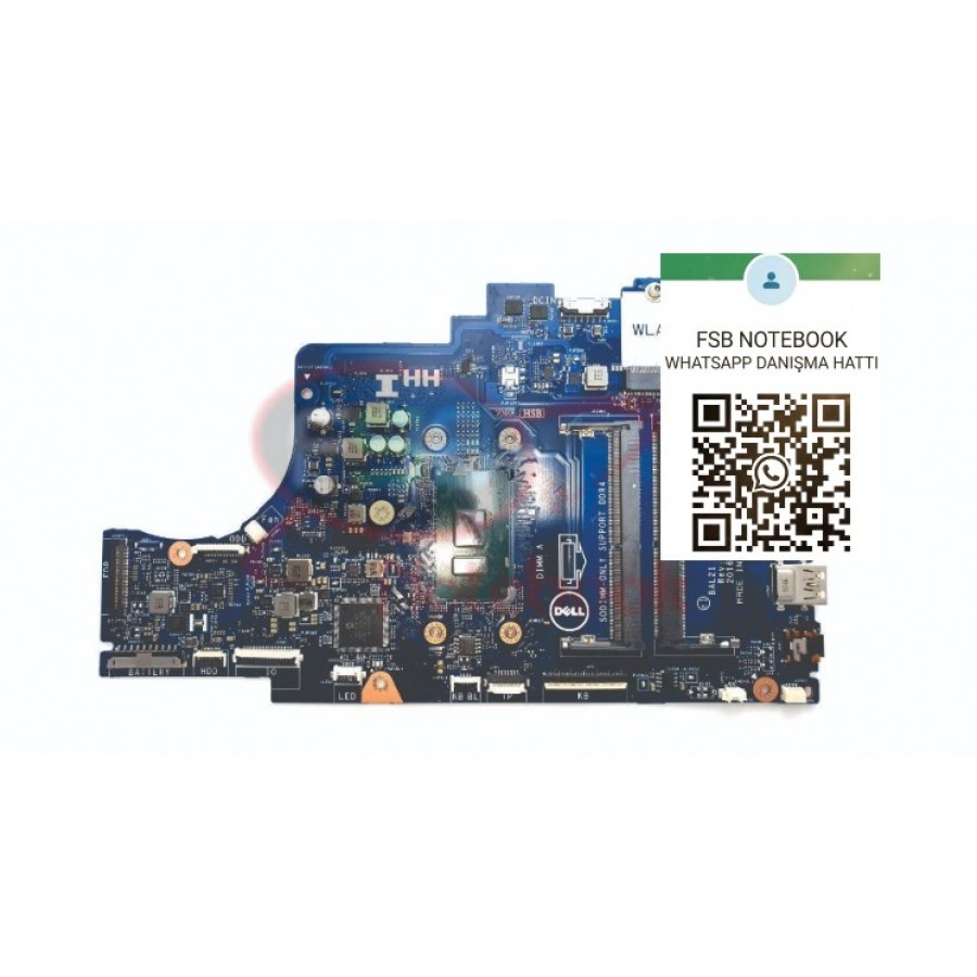 DELL Inspiron 15  BAL21 LA-D802P 5567 17 5767 f Laptop anakart 81YW5 41P46 DG5G3  i3-7100U CPU
