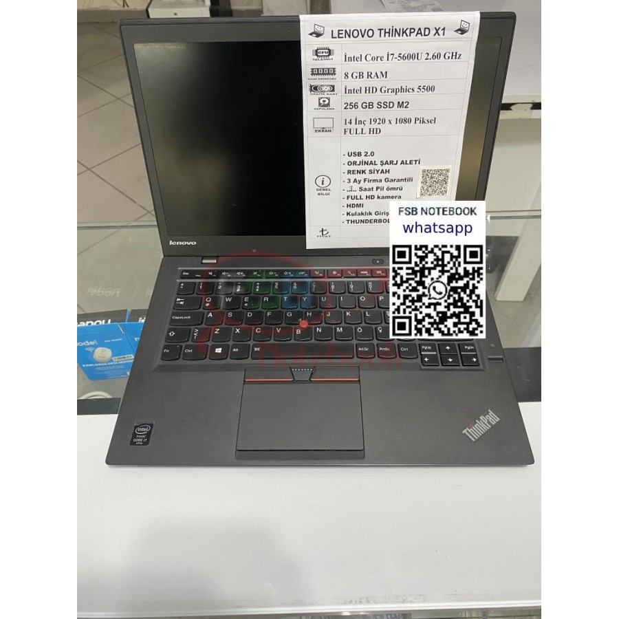 Lenovo Thinkpad X1 i7 5. Nesil 2. el Laptop