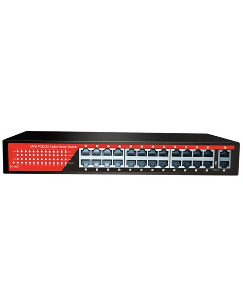 EZCOOL EZ-24PSF 24 PORT 24xFE+2xGE GIGABIT POE SWITCH 320W