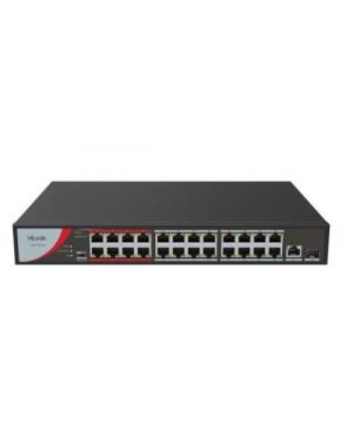 HILOOK NS-0326P-230(B) 24XFE+1XGE+1XGE/SFP YONETİLEMEZ 230W POE SWİTCH