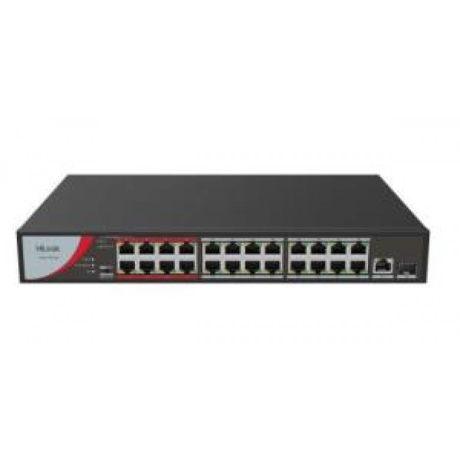 HILOOK NS-0326P-230(B) 24XFE+1XGE+1XGE/SFP YONETİLEMEZ 230W POE SWİTCH