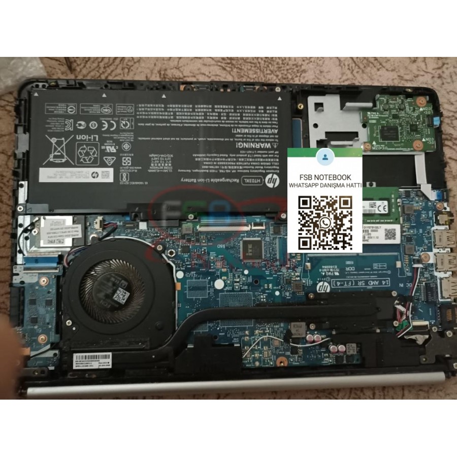 HP 14-DK0010CA SSD eMMC HARDDİSK DEĞİŞİMİ