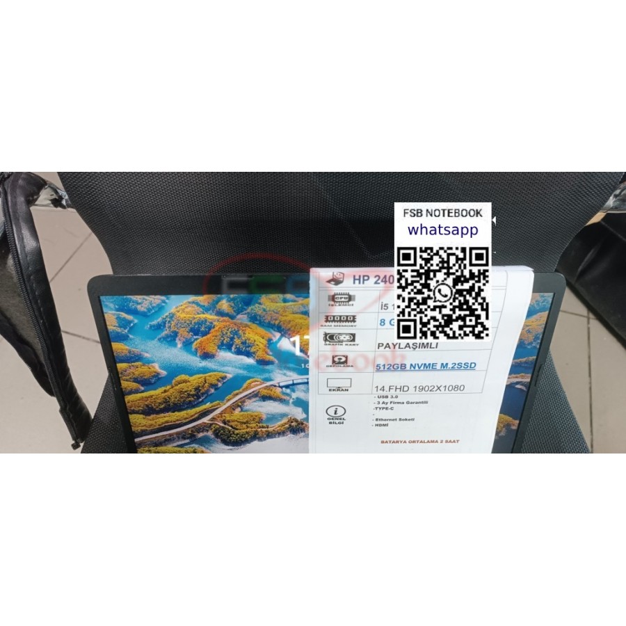 HP 240 G8 İ5 10.NESİL İŞLEMCİLİ 2.EL LAPTOP BİLGİSAYAR