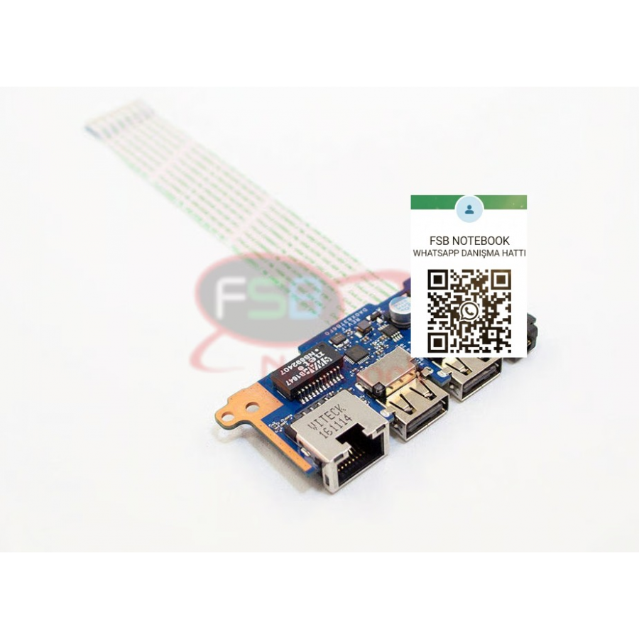 Hp ProBook 450 G4 455 G4 Audio Jack Ethernet USB Port Board DA0X83TB6F0