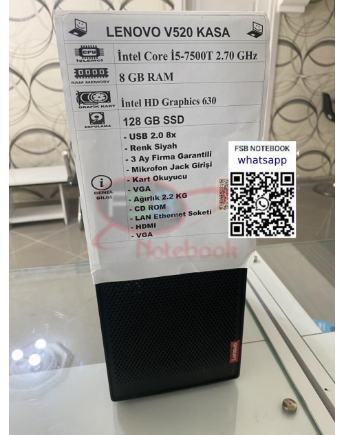 LENOVO V520 İ5 7.Nesil 8 GB RAM 128 GB SSD 2. el KASA