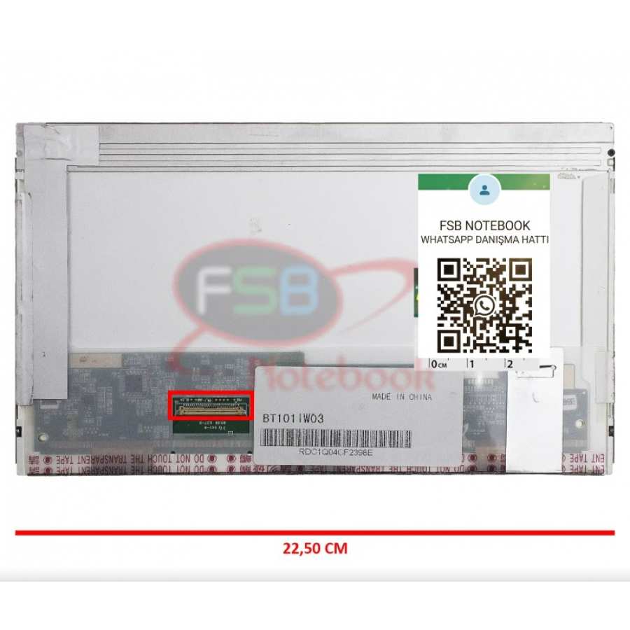 101PFW2-A00 Lcd Panel 10.1 LED LCD PANEL NETBOOK Ekran 40 PİN SOL SOKET 101PFW2-A00 Lcd Panel 10.1 LED LCD PANEL NETBOOK Ekran 40 PİN SOL SOKET