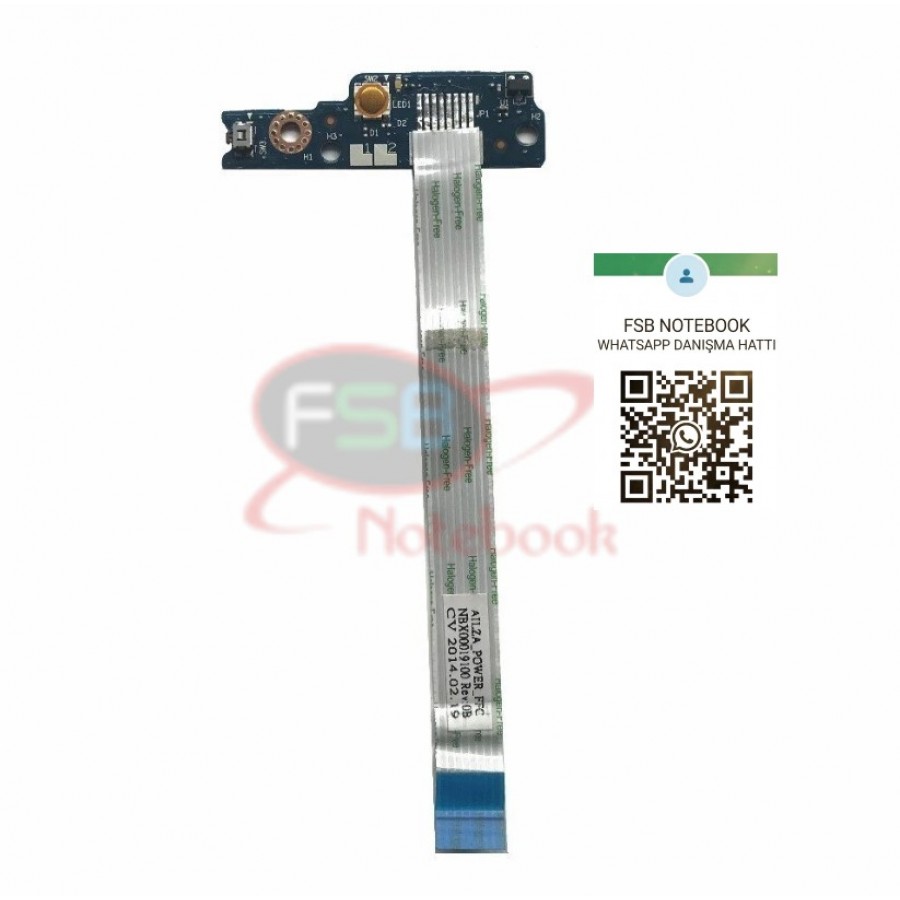 Lenovo ideapad Z510 20287 Notebook Tetik Power Buton Board