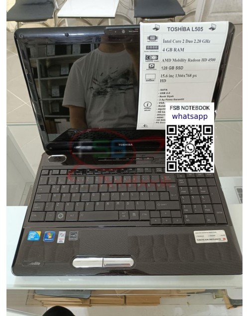 Toshiba Satellite L505 İntel Core 2 Duo 128 GB SSD 2.el Notebook