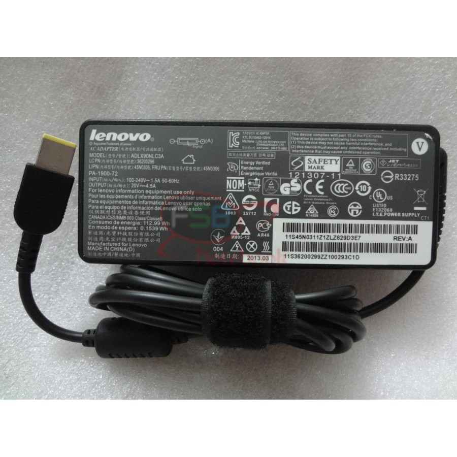  Lenovo 0B47006 Notebook Adaptör (Orijinal Lenovo 20V 4.5A 90W)