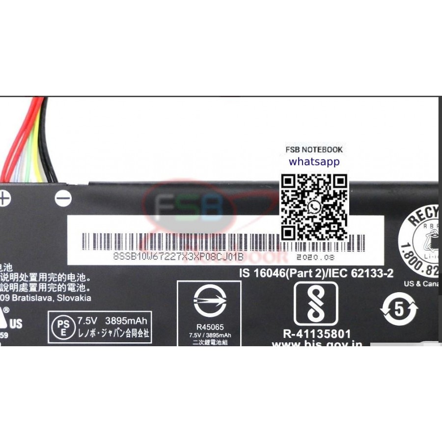 LENOVO 5B10P54004 5B10W67381 5B10P54005 5B10R32998 5B10R38759 5B10P53998  Notebook Batarya Laptop Pil