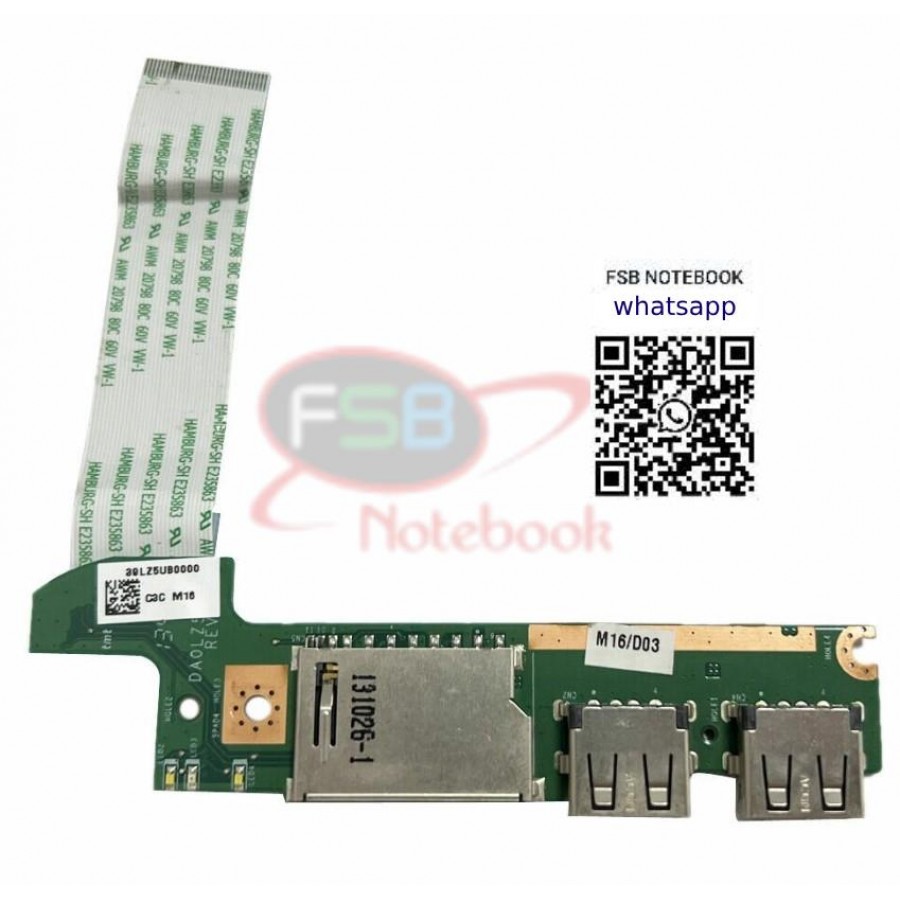 Lenovo Orijinal ideapad U330 U330 Touch Notebook SD Kart Okuyucu USB Port Board