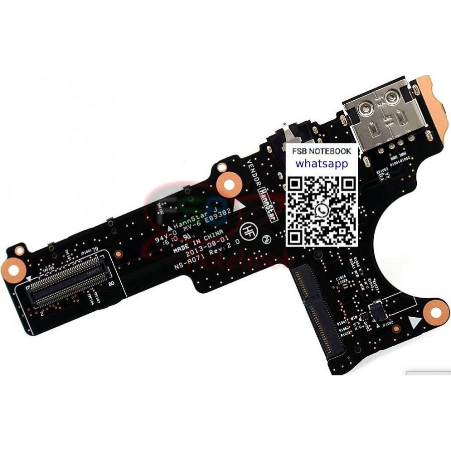 Lenovo Orijinal Yoga 2 Pro Notebook Audio Jack Ses Açma Kapama USB Port Board