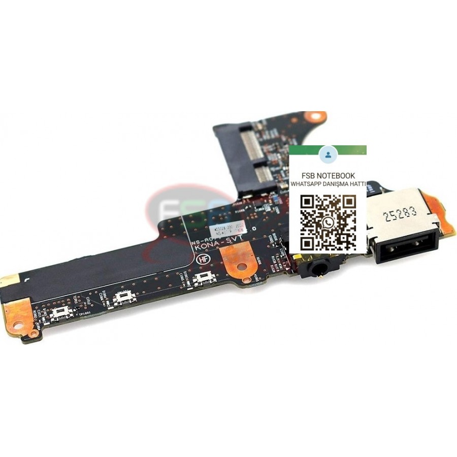 Lenovo Orijinal Yoga 2 Pro Notebook Audio Jack Ses Açma Kapama USB Port Board