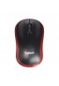 LOGITECH M185 NANO MOUSE KABLSZ BLACK/RED 910-002237