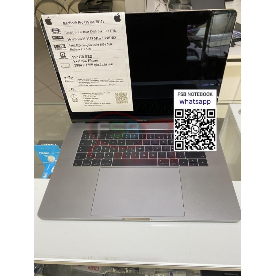 MacBook Pro 15'' A1707 2017 i7 2.9 GHz 16 GB RAM 500 GB SSD 2. el