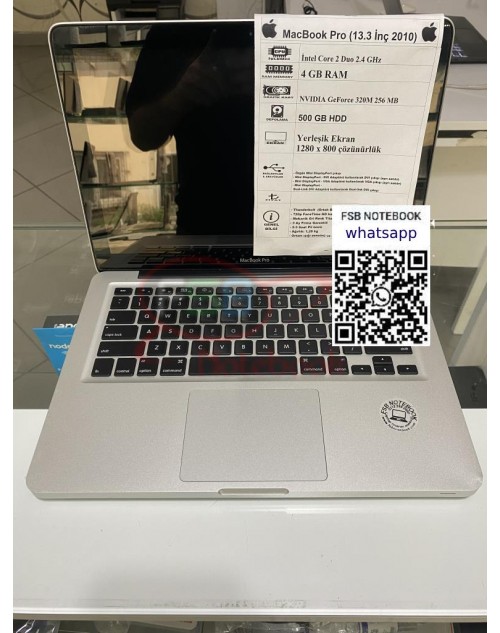 MacBook Pro 13'' A1278 2010 İntel Core 2 Duo 4 GB RAM 128 GB SSD 2. el