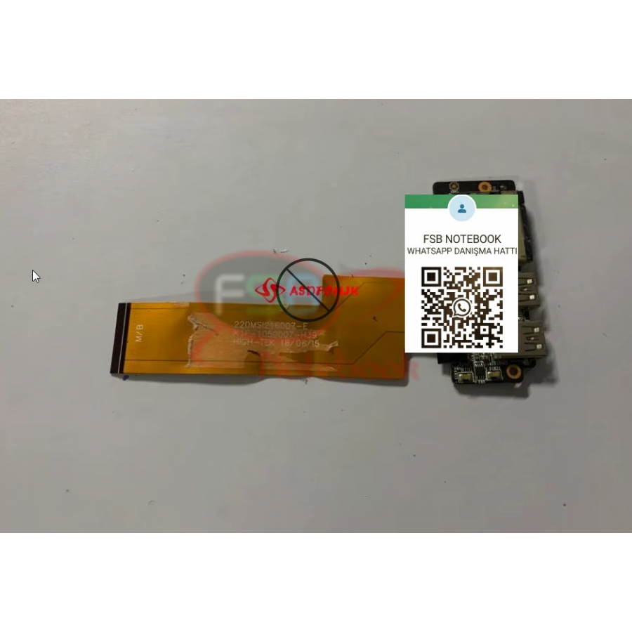  MSI GE73 GE73VR USB KART VE KABLO K1F-1050007-H39