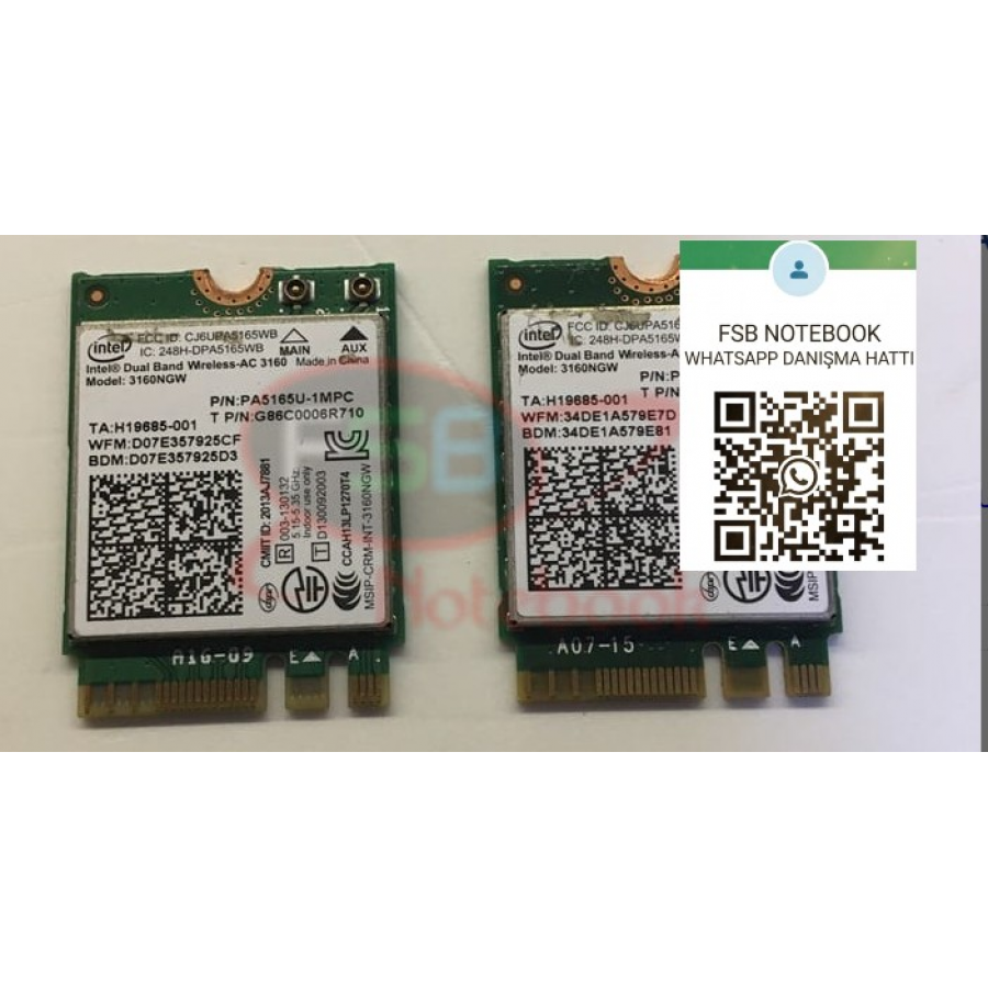 MSİ GE73 Wİ-Fİ KART PA5165U