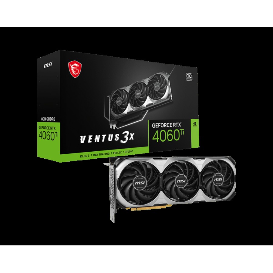 MSI GEFORCE RTX 4060 TI VENTUS 3X E 8G OC 128BIT