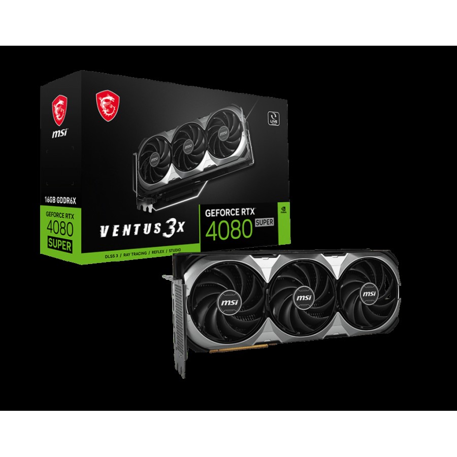 MSI RTX 4080 SUPER 16G VENTUS 3X OC 16GB GDDR6X HDMI DVI DP 256Bit