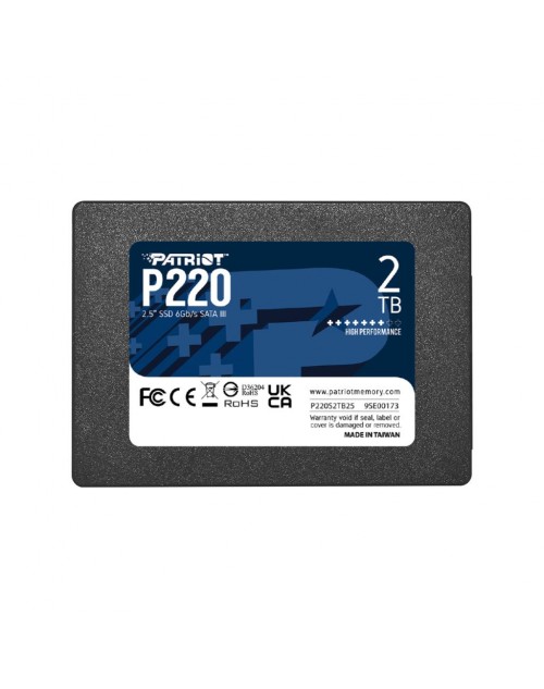 Patriot P220 2TB 550/500MB/s 2.5″ SATA3 SSD Disk (P220S2TB25)