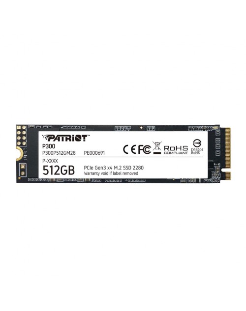 Patriot P300 512GB 1700/1100MB/s NVMe M.2 SSD Disk (P300P512GM28)