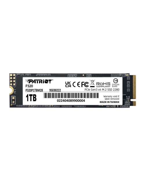 Patriot P320 1TB 3000/2200MB/s NVMe M.2 SSD Disk (P320P1TBM28)