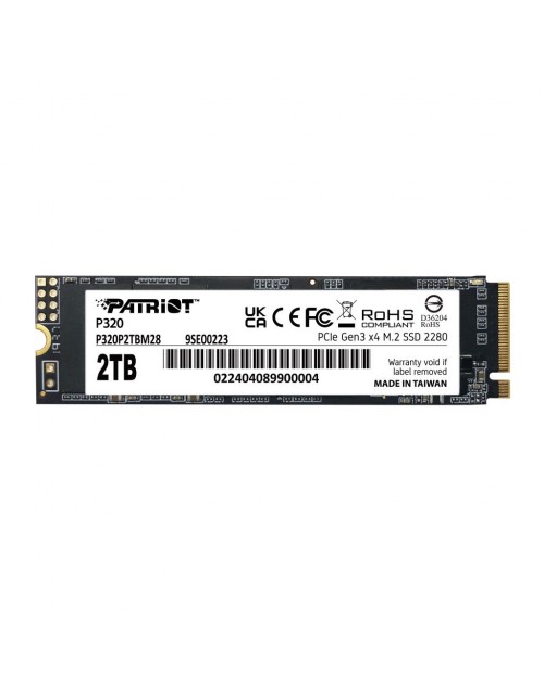 Patriot P320 2TB 3000/2200MB/s NVMe M.2 SSD Disk (P320P2TBM28)