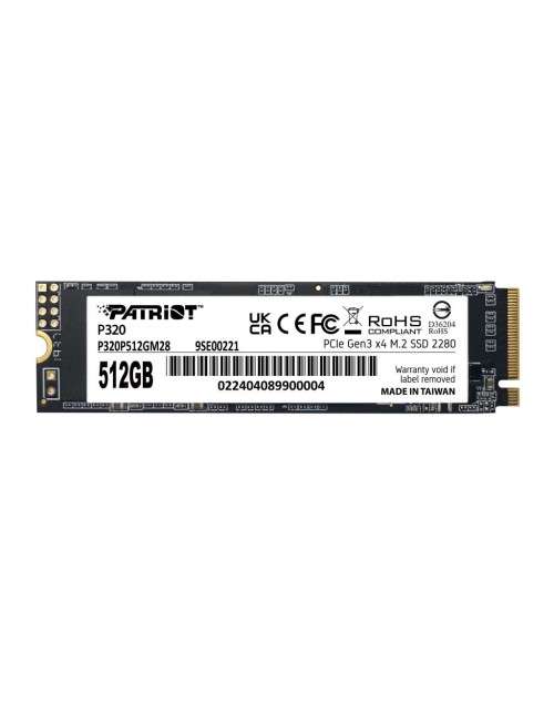 Patriot P320 512GB 3000/2200MB/s NVMe M.2 SSD Disk (P320P512GM28)