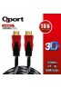 QPORT Q-HDMI15 HDMI 1.4 V ALTIN UÇLU KABLO 15 MT