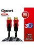 QPORT Q-HDMI3 HDMI 1.4 V ALTIN UÇLU KABLO 3 MT