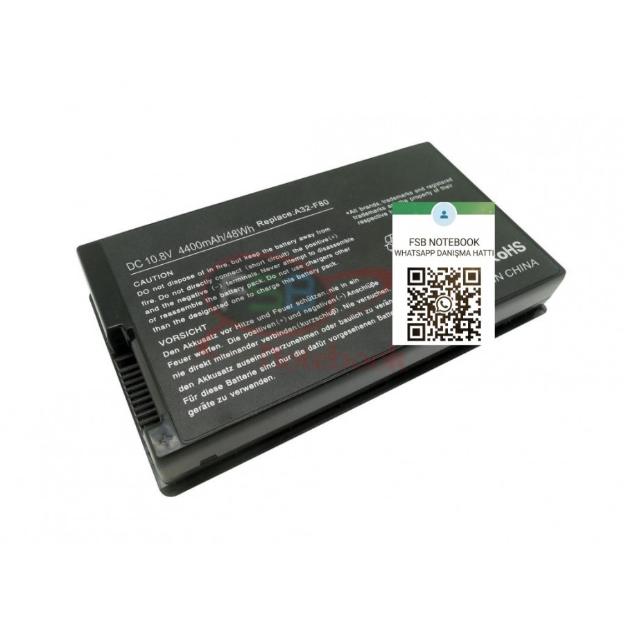 RETRO Asus F80, F81, F83, X61, X82, X85, X88, A32-F80 Notebook Bataryası - Siyah