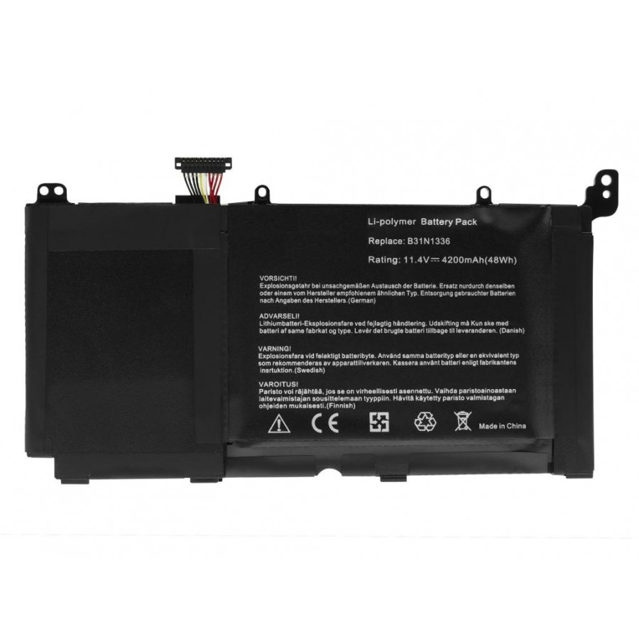 RETRO Asus S551L, B31N1336, C31-S551 Notebook Bataryası