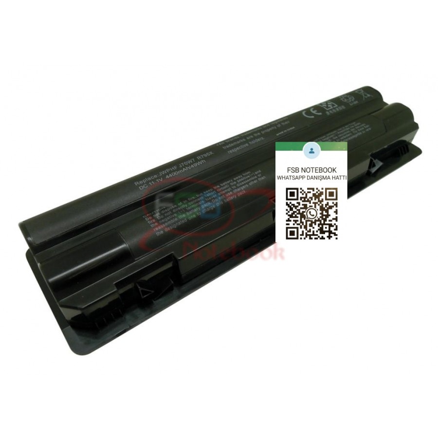 RETRO Dell XPS L401X, L501X, L502X, L701X, L702X Notebook Bataryası - 6 Cell
