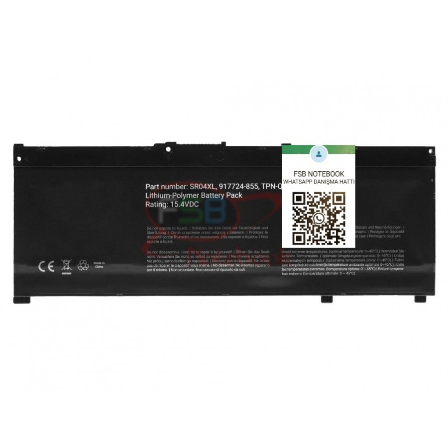 RETRO Hp Pavilion 15-cb, 15-cb000, 15-cx, 15-cx0000, SR03XL, SR04XL Notebook Bataryası