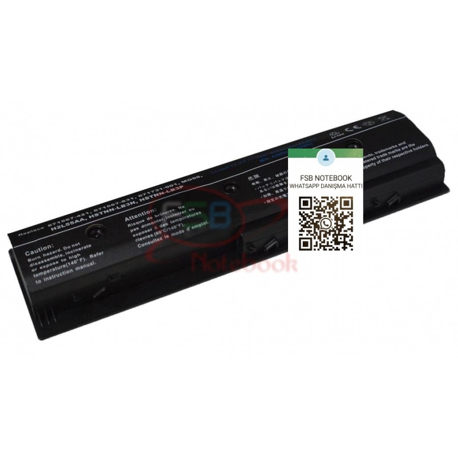 RETRO Hp Pavilion dv6-7000, dv7-7000, H2L55AA, MO06 Notebook Bataryası - 6 Cell