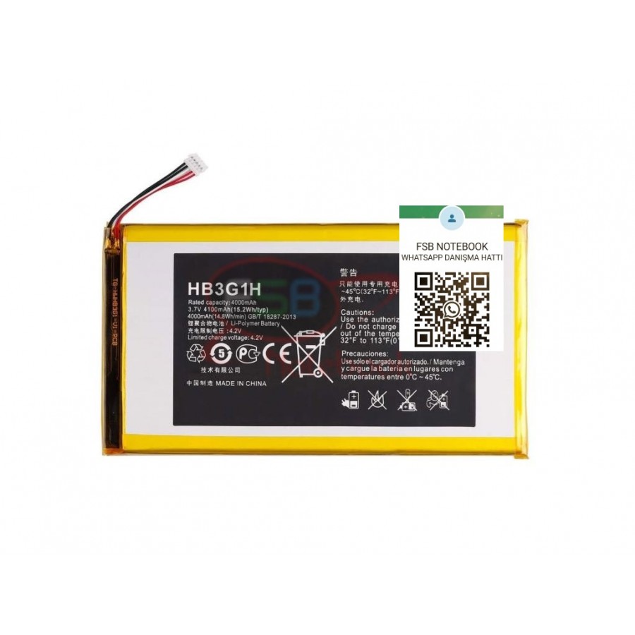 RETRO Huawei MediaPad S7, HB3G1, HB3G1H Tablet Bataryası