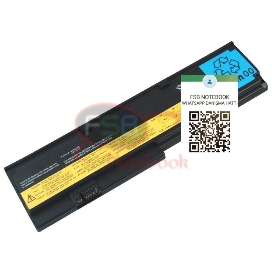 RETRO Ibm Lenovo ThinkPad X200, X201 Notebook Bataryası - 6 Cell